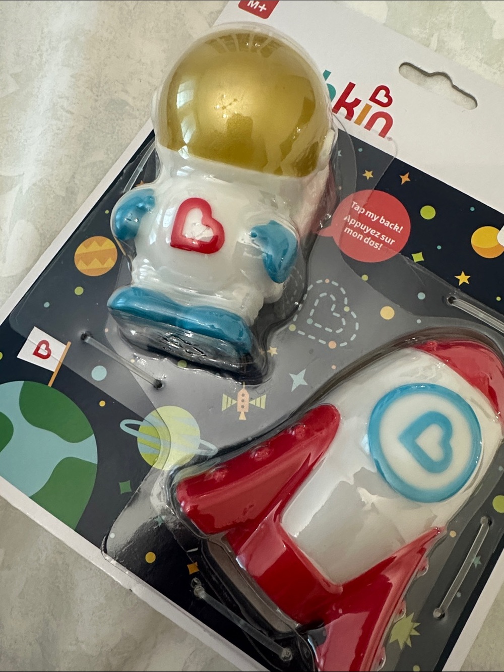 Munchkin Space Friends Squeaky Set - White, Gold, Red, Blue